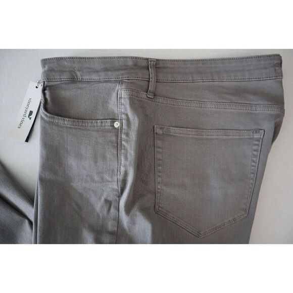 Vineyard Vines Women's Sz 36 Anchor Gray Jamie High-Rise Garment-Dyed Jeans - Picture 11 of 13